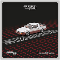 TARMAC WORKS ROAD64 1/64 Mitsubishi Starion Silver / Dark Red T64R-055-GRE