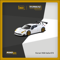 PREORDER TARMAC WORKS ROAD64 1/64 Ferrari 458 Italia GT3 White T64R-074-WH (Approx. Release Date :  APRIL 2025 subject to manufacturer's final decision)