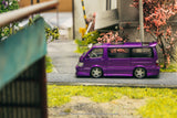 PREORDER Tarmac Works ROAD64 1/64 Toyota Hiace Wagon Custom Purple T64R-078-PU (Approx. Release Date : SEPTEMBER 2024 subject to manufacturer's final decision)