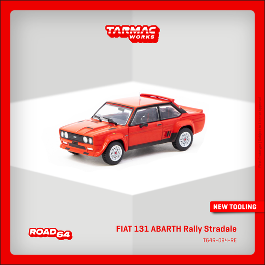 TARMAC WORKS ROAD64 1/64 FIAT 131 ABARTH Rally Stradale Red T64R-094-RE