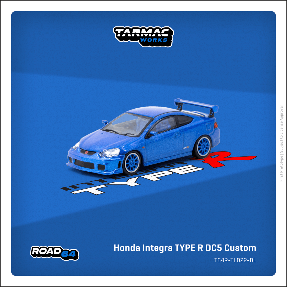 TARMAC WORKS ROAD64 1/64 Honda Integra TYPE R DC5 Custom Blue Metallic T64R-TL022-BL