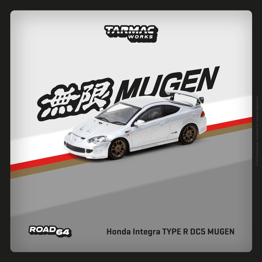 Tarmac Works ROAD64 1/64 Honda Integra TYPE R DC5 MUGEN Silver T64R-TL022-SL