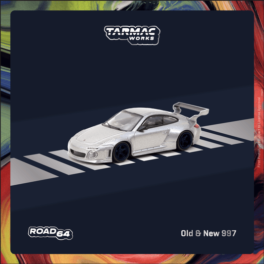 Tarmac Works ROAD64 1/64 Old & New 997 Gray Metallic T64R-TL053-GRY