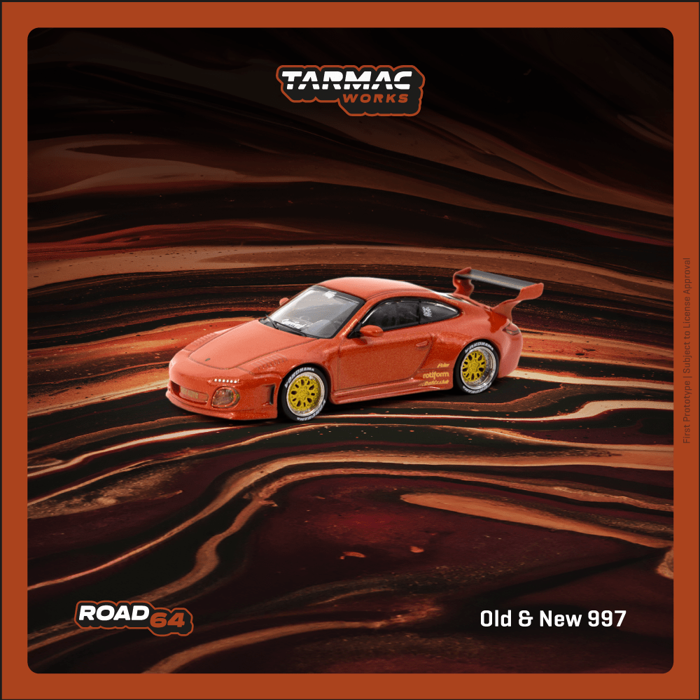 TARMAC WORKS ROAD64 1/64 Old & New 997 Red Metallic T64R-TL053-REM