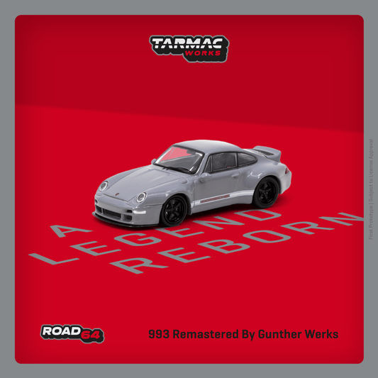 Tarmac Works ROAD64 1/64 993 Remastered By Gunther Werks Grey T64R-TL054-GY