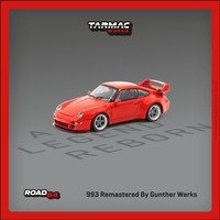 PREORDER TARMAC WORKS ROAD64 1/64 993 Remastered By Gunther Werks Red T64R-TL054-RE (Approx. Release Date : NOVEMBER 2024 subject to manufacturer's final decision)