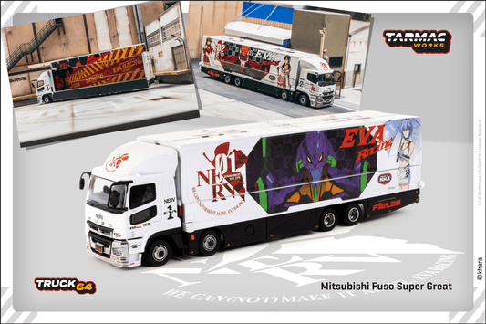 Tarmac Works TRUCK64 1/64 Mitsubishi Fuso Super Great EVA Racing T64T-TL001-EVA