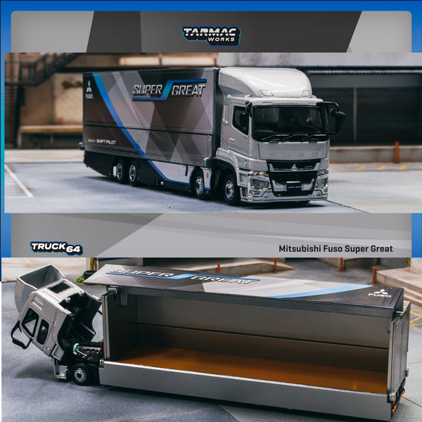 PREORDER TARMAC WORKS TRUCK64 1/64 Mitsubishi Fuso Super Great  T64T-TL001-FSG (Approx. Release Date : DECEMBER 2023 subject to  manufacturer's final 