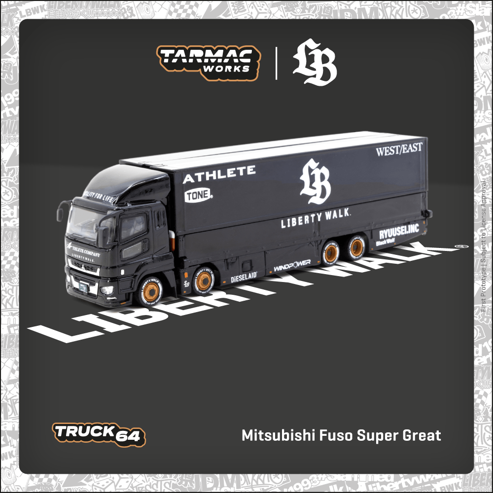 TARMAC WORKS TRUCK64 1/64 Mitsubishi Fuso Super Great LB-TRUCKS T64T-TL001-LBB