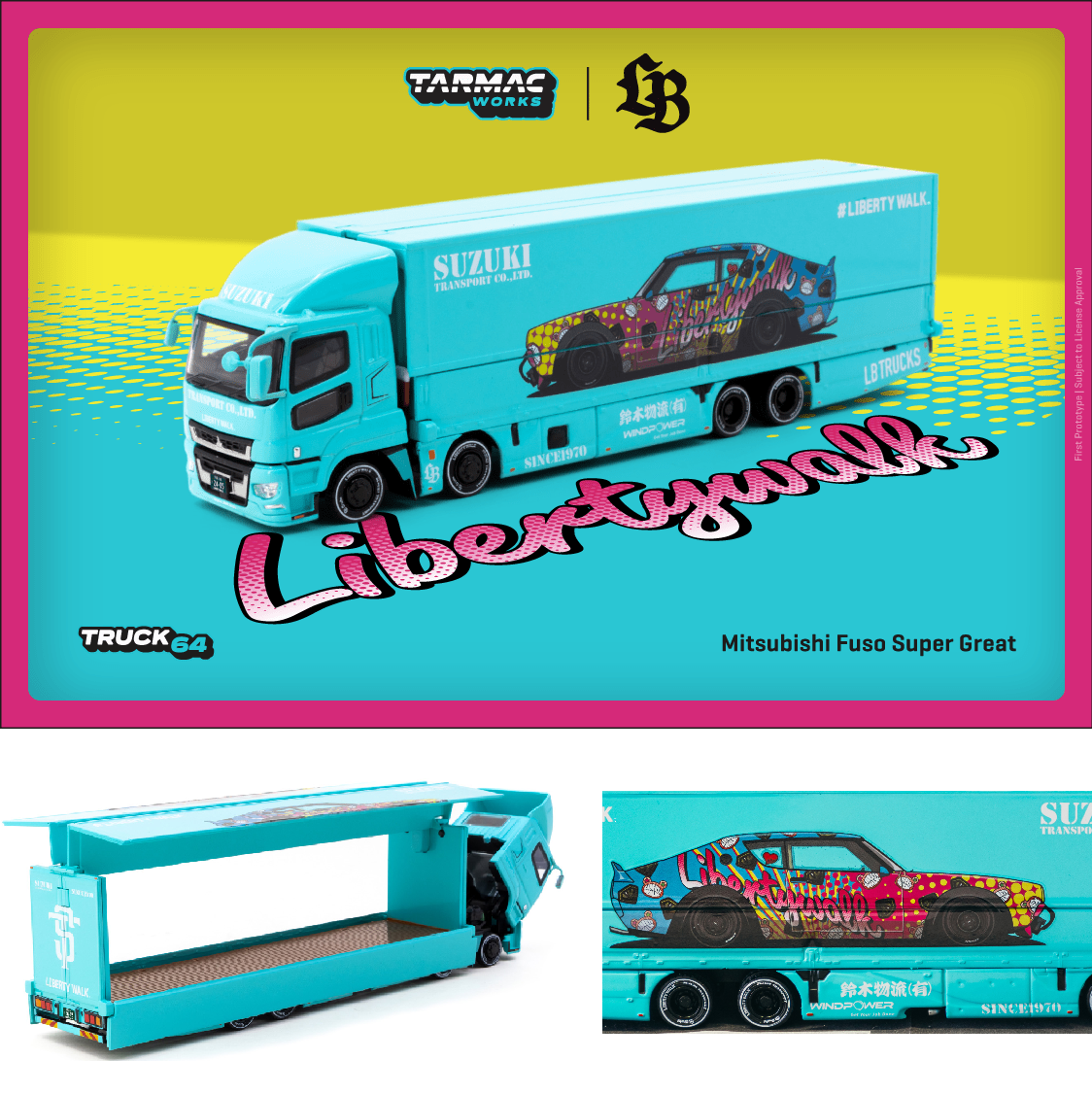 Tarmac Works 1:64 Mitsubishi Fuso Super Great T64T-TL001-FSG