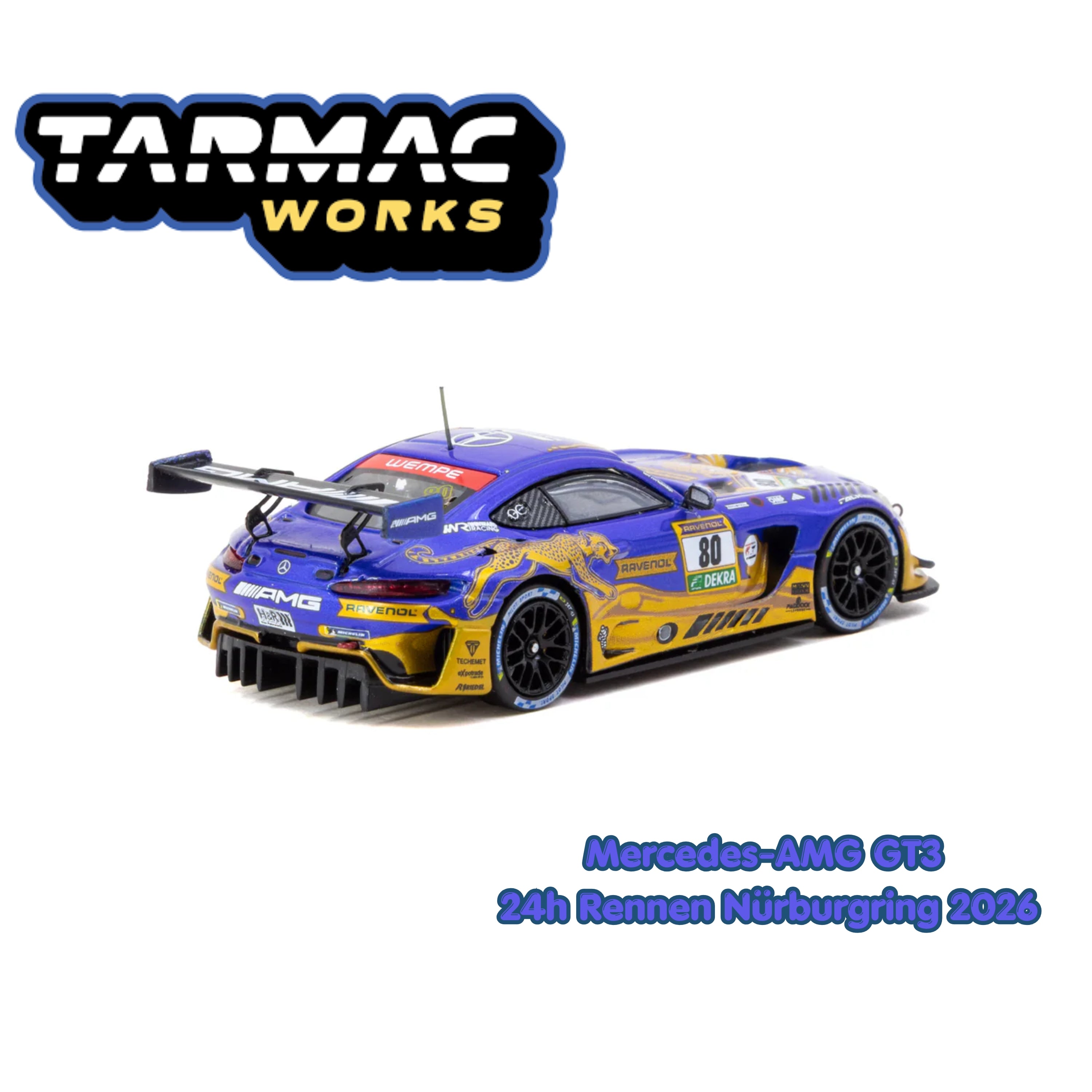 Tarmac Works HOBBY64 1/64 Mercedes-AMG GT3 Nürburgring Rennen 24h
