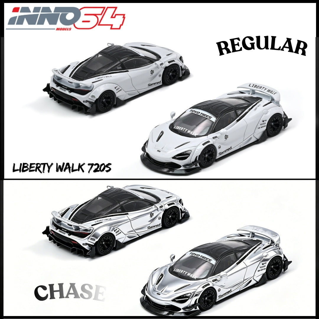 PREORDER INNO64 1/64 LIBERTY WALK 720S IN64-LBWK720S-01 (Approx. Release Date : Q1 2027 subject to the manufacturer's final decision) **Chase cars are randomly packed**