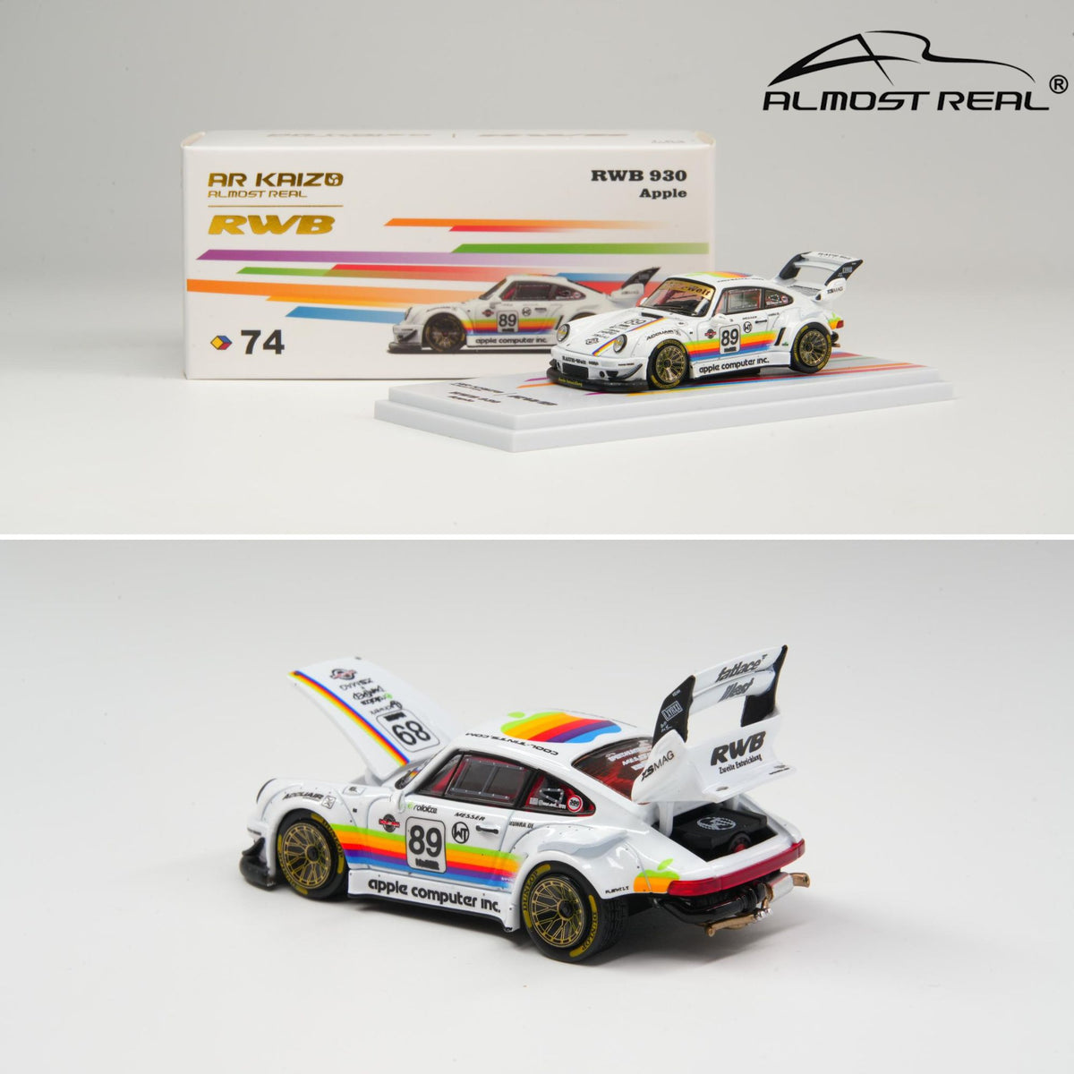 PREORDER AR KAIZO 1/64 RWB 930 APPLE 6K0000301 **CHASE CARS ARE RANDOMLY PACKED** (Approx. Release Date: Q1 2027 and subject to the manufacturer's final decision)