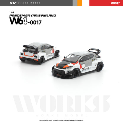 PREORDER WORKS 1/64 PANDEM GR YARIS FINLAND W640017 (Approx. Release Date: Q4 2026 and subject to the manufacturer's final decision)