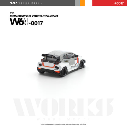 PREORDER WORKS 1/64 PANDEM GR YARIS FINLAND W640017 (Approx. Release Date: Q4 2026 and subject to the manufacturer's final decision)