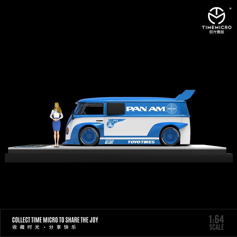 TIME MICRO 1/64 T1 Van PAN AM with Figurine TM642914-1