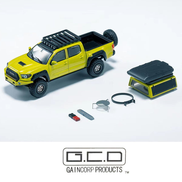 GCD 1/64 Toyota TACOMA Green LHD with Accessories KS-044-168