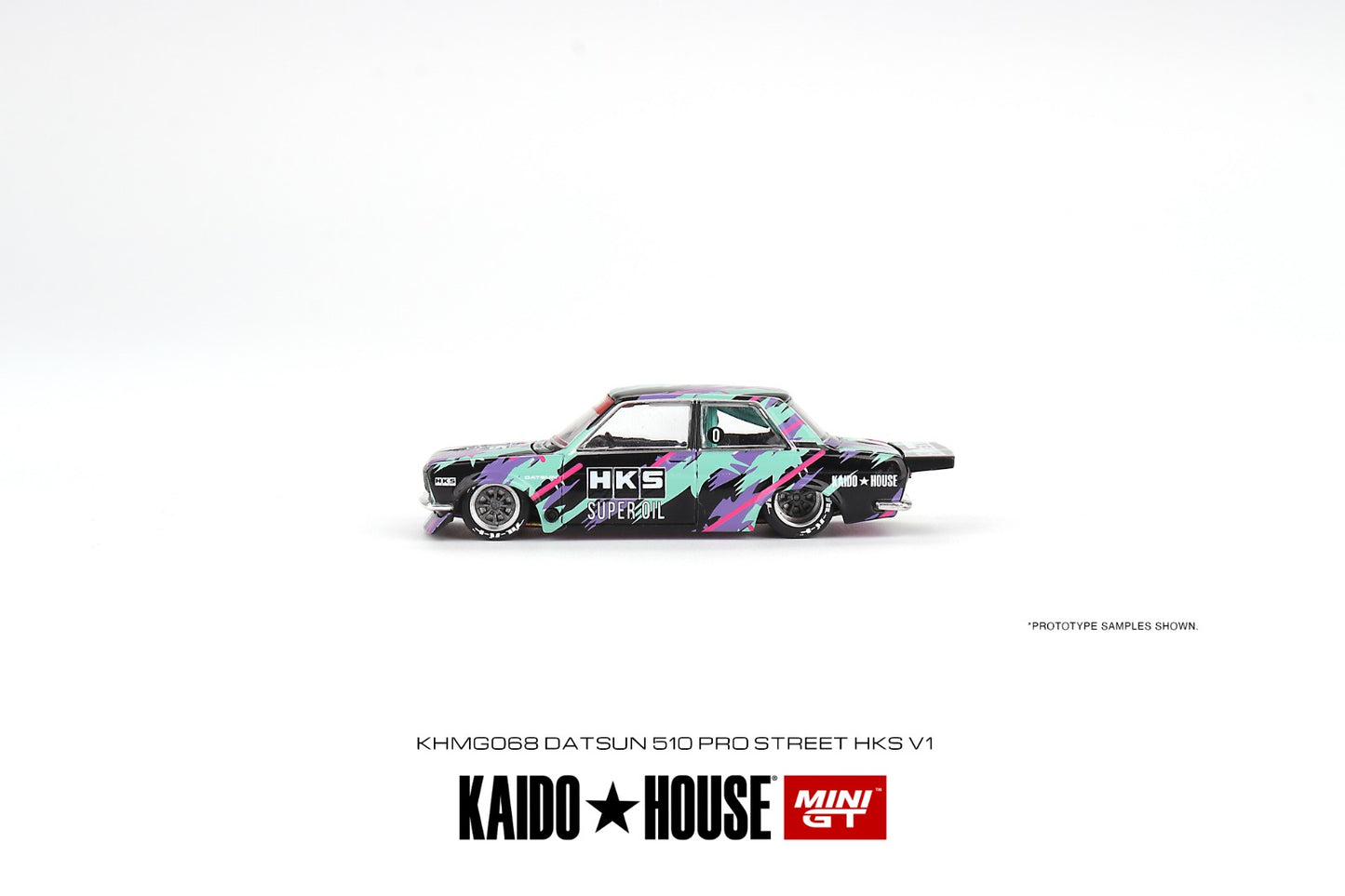 MINI GT x Kaido House 1/64 Datsun 510 Pro Street HKS V1 KHMG068