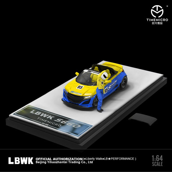 TIME MICRO 1/64 Honda S660 LBWK Spoon Low Tail Wing with Figurine ...