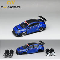 CM MODEL 1/64  SUBARU VAB WRX STI & S4 VARIS WIDE BODY KIT BLUE