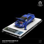 TIME MICRO 1/64 Nissan GTR R32 Calsonic Blue with Figurine