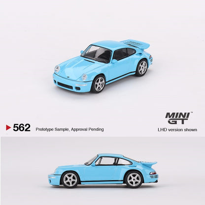 MINI GT 1/64 RUF CTR Anniversary Bayrisch Himmelblau LHD MGT00562-L