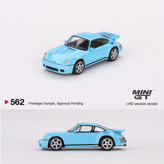 MINI GT 1/64 RUF CTR Anniversary Bayrisch Himmelblau LHD MGT00562-L