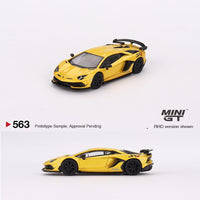 MINI GT 1/64 Lamborghini Aventador SVJ New Giallo Orion LHD MGT00563-L