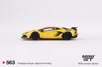 MINI GT 1/64 Lamborghini Aventador SVJ New Giallo Orion LHD MGT00563-L