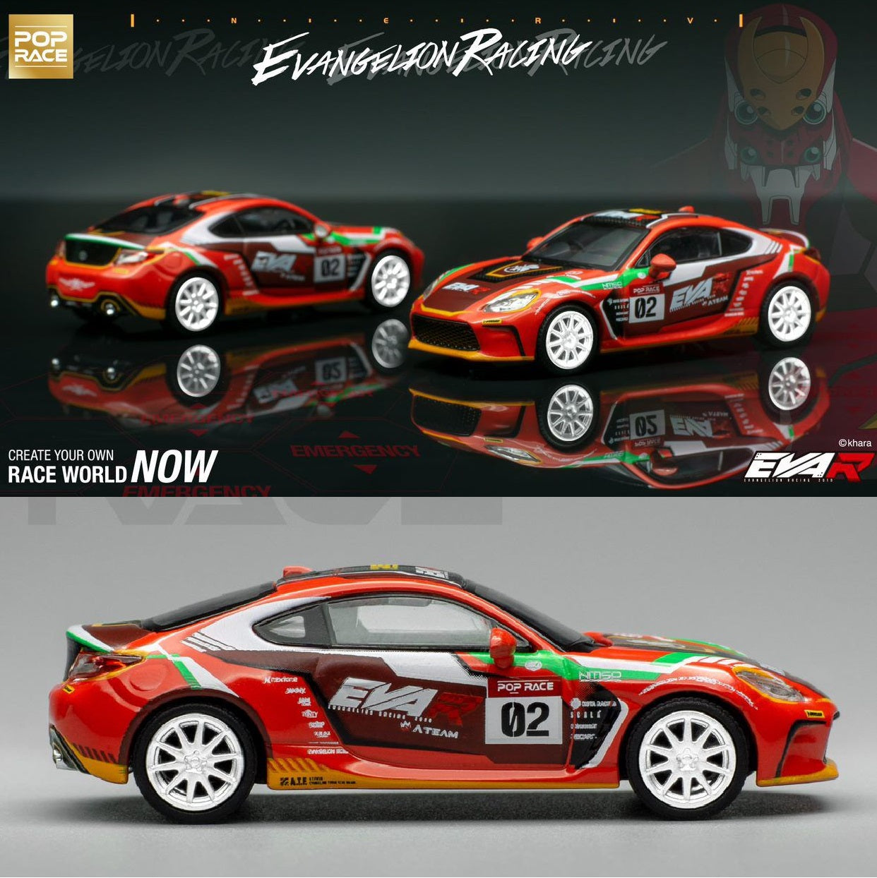 POPRACE 1/64 EVA RT PRODUCTION MODEL-02 GR86 PR64-GR86-EVA02 – Tokyo ...