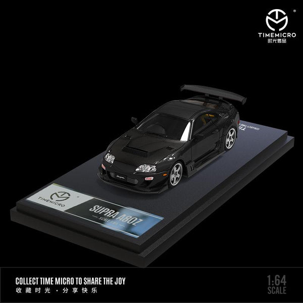 TIME MICRO 1/64 Toyota Supra A80Z BLACK with carbon bonnet