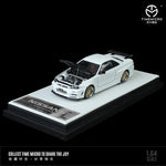 TIME MICRO 1/64 Nissan GTR R34 White with Carbon Bonnet