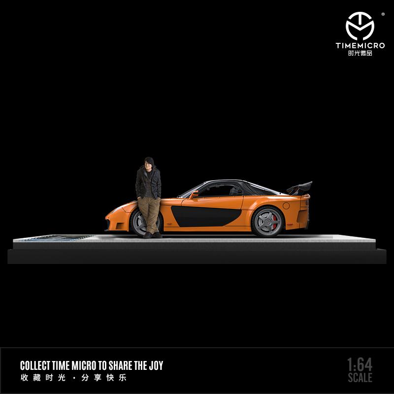 TIME MICRO 1/64 Mazda RX-7 Veilside Fast and Furious with Figurine