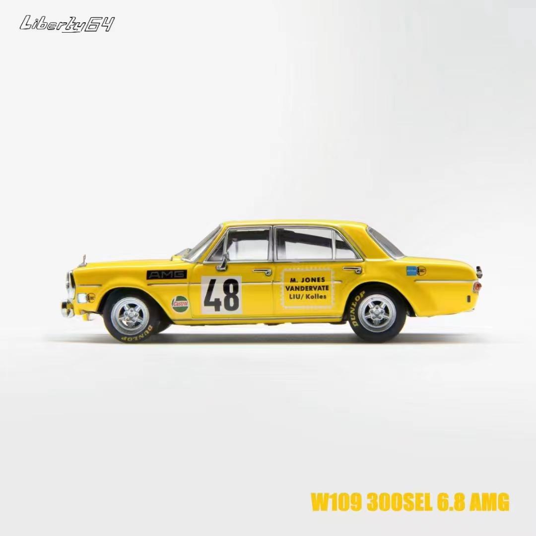 Liberty64 1/64 Benz W109 300 SEL 6.8 AMG Yellow Pig #48