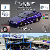 The Laboratory 1/64  RESIN Active Widebody-R R32 (Garage Active) - Purple