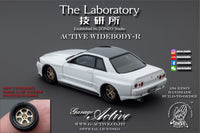 The Laboratory 1/64  RESIN Active Widebody-R R32 (Garage Active) - Pearl White