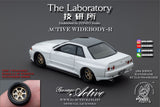 The Laboratory 1/64  RESIN Active Widebody-R R32 (Garage Active) - Pearl White