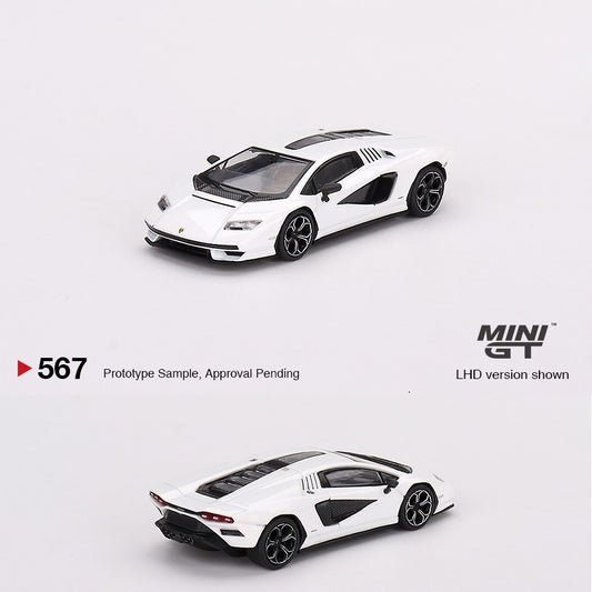 MINI GT 1/64 Lamborghini Countach LPI 800-4 Bianco Siderale LHD MGT00567-L