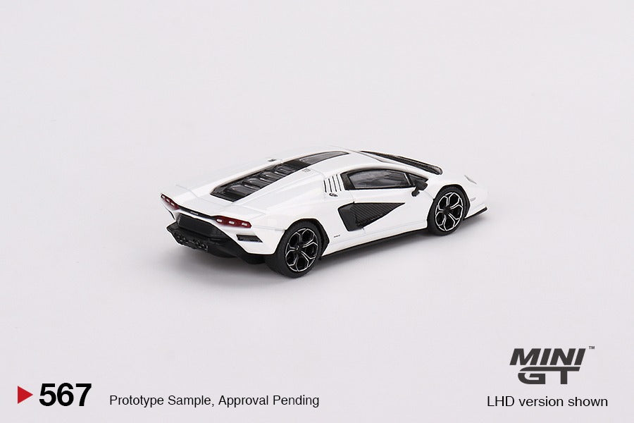 MINI GT 1/64 Lamborghini Countach LPI 800-4 Bianco Siderale LHD MGT00567-L