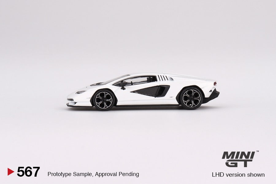 MINI GT 1/64 Lamborghini Countach LPI 800-4 Bianco Siderale LHD MGT00567-L