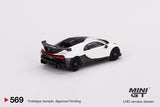 MINI GT 1/64 Bugatti Chiron Pur Sport White LHD MGT00569-L