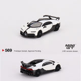 MINI GT 1/64 Bugatti Chiron Pur Sport White LHD MGT00569-L