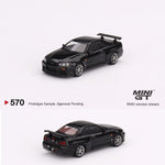 MINI GT 1/64 Nissan Skyline GT-R (R34) V-Spec Black Pearl RHD MGT00570-R