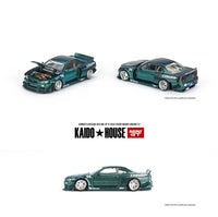 MINI GT x Kaido House 1/64 Nissan Skyline GT-R (R34) Kaido Works Greddy V1 KHMG074