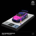 TIME MICRO 1/64 RE Amemiya RX-7 PURPLE with Figurine