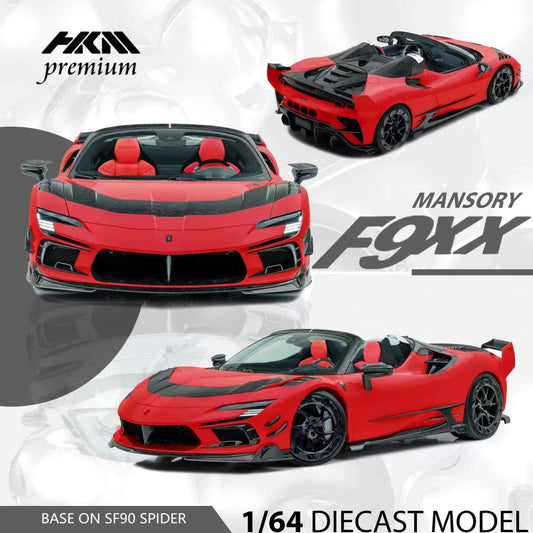 HKM Premium 1/64 Mansory SF90 F9XX - Red Convertible