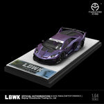 PREORDER TIME MICRO 1/64 LBWK LP700 GTEVO Purple (Approx. Release Date: AUGUST 2023 and subject to the manufacturer's final decision)