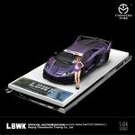 PREORDER TIME MICRO 1/64 LBWK LP700 GTEVO Purple with Figurine (Approx. Release Date: AUGUST 2023 and subject to the manufacturer's final decision)