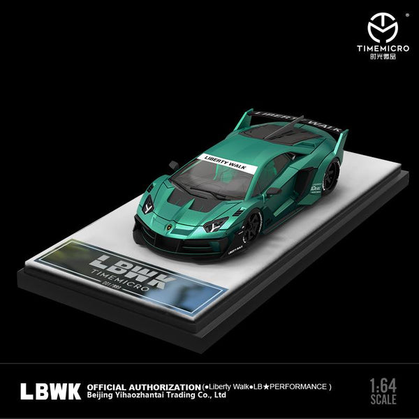 PREORDER TIME MICRO 1/64 LBWK LP700 GTEVO Green (Approx. Release Date: AUGUST 2023 and subject to the manufacturer's final decision)