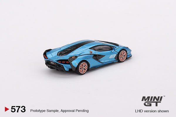 MINI GT 1/64 Lamborghini Sian FKP 37 Ble Aegir LHD MGT00573-L 